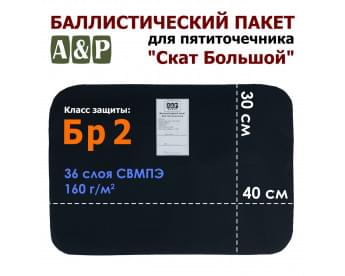 Баллистический пакет для пятиточечника "Скат Большой". Класс защитной структуры Бр 2.