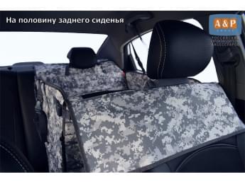 Автогамак Happy Dog Premium (Хэппи Дог Премиум). На половину сиденья. Цвет: серый пиксель.