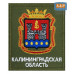 Шеврон на липучке «Герб Калининградской области». Размер 100х85 мм. 
