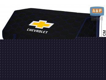 Органайзер-саквояж "Союз" в багажник Chevrolet (Шевроле), размер XL Plus. Цвет: черный с синей прострочкой Соты.
